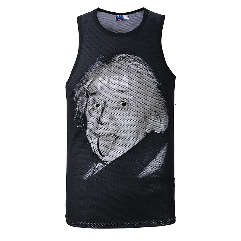 2016 Hot Men Tank Top Mesh Surface Grid Quick-drying Sweat Vest Mathematics 3D Print Asia Size M-XXLDrop Shipping Sye-1150 | Мужская
