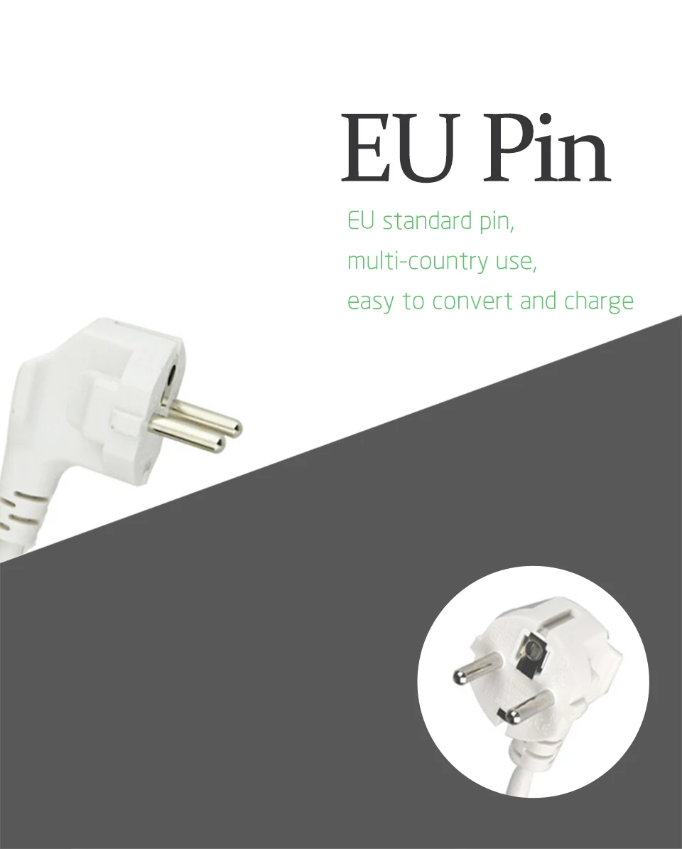AU US To EU Plug With USB Power Strip Socket Interface Adapter Travel Wall Converter 250V 10A 2500W Fast Charging Extension (6)