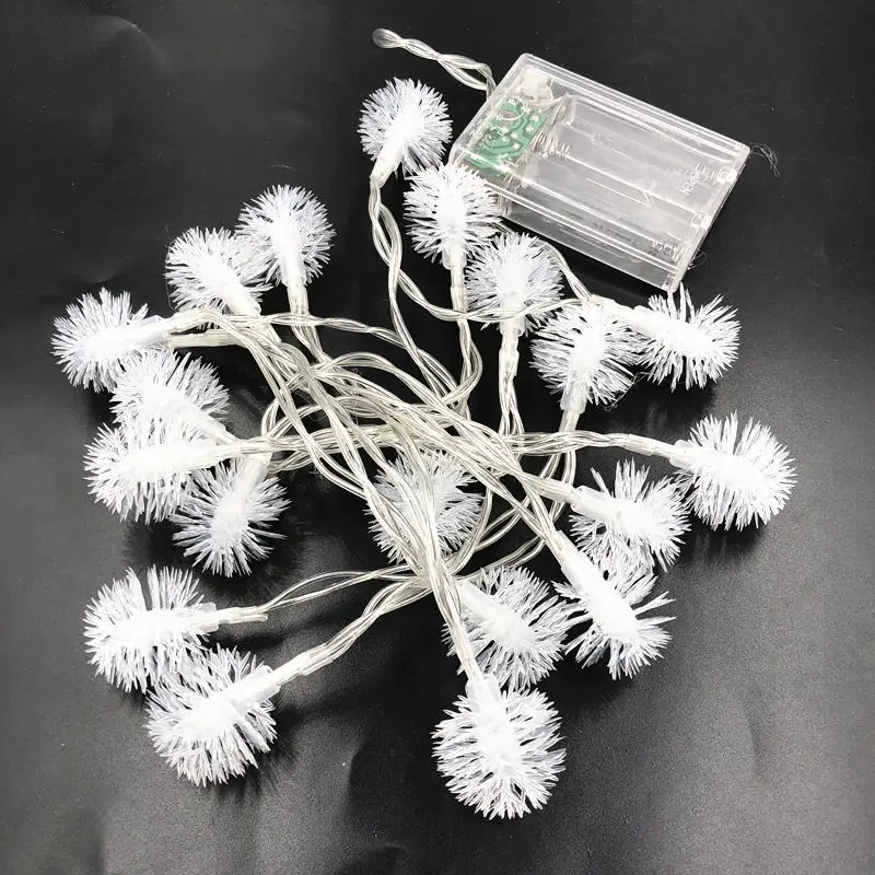 Escamas 2 M 4 m 10 m vacaciones Hairball Snowball LED String luces AA batería evento Fiesta decoración iluminaciones LED de Vacaciones Luces