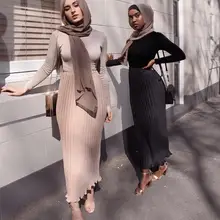 Faldas Largas Verano Mujer Moda Весна Осень корейский женский шифоновое Плиссированное Длинное Макси Юбка Femme мусульманские юбки