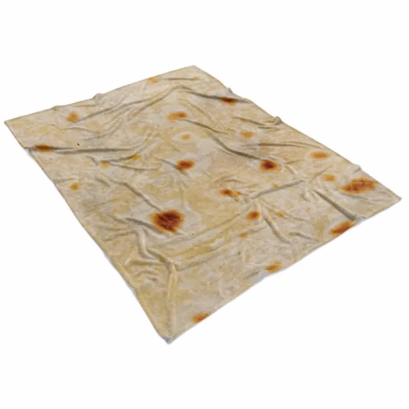 Флисовое одеяло Tortilla Burrito мягкое флисовое покрывало для кровати и