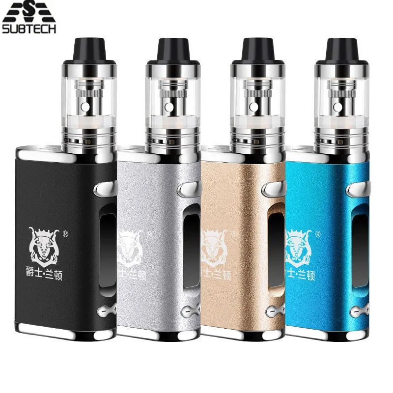 2 шт. 80 Вт box mod kit 2200 мА/ч Батарея 5 мл распылитель огромный вапоризатор электронная