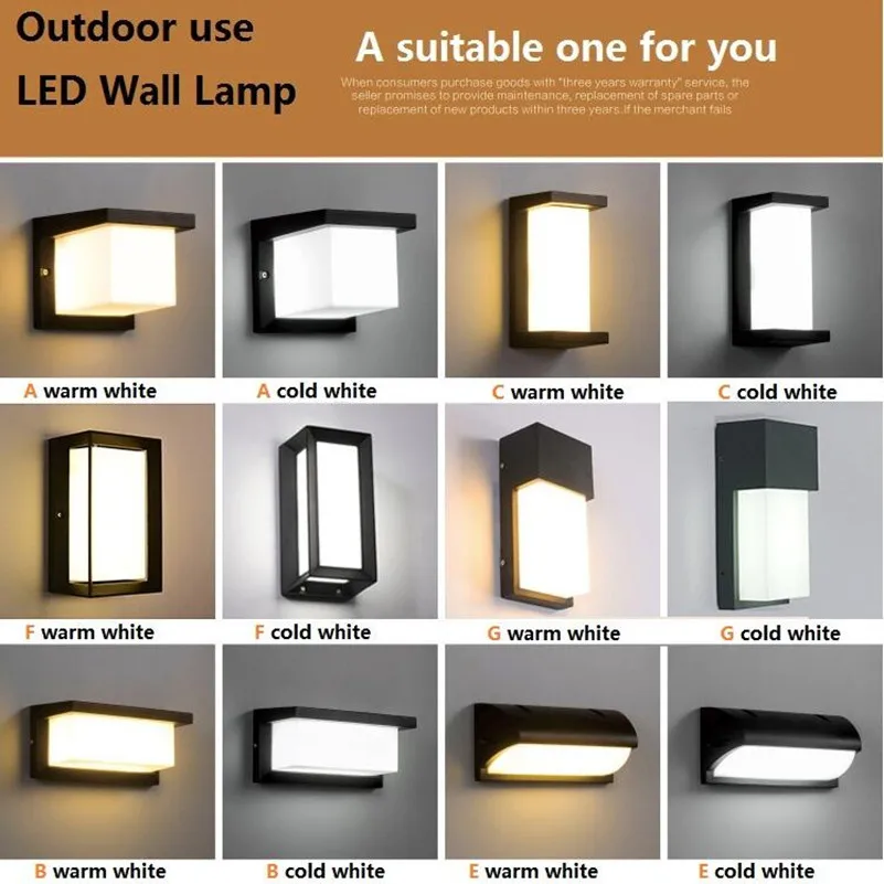 

18W LED Wall Light Waterproof IP66 Porch Light Modern LED Wall Lamp Radar Motion Sensor Courtyard Garden Outdoor Light AC90~260V