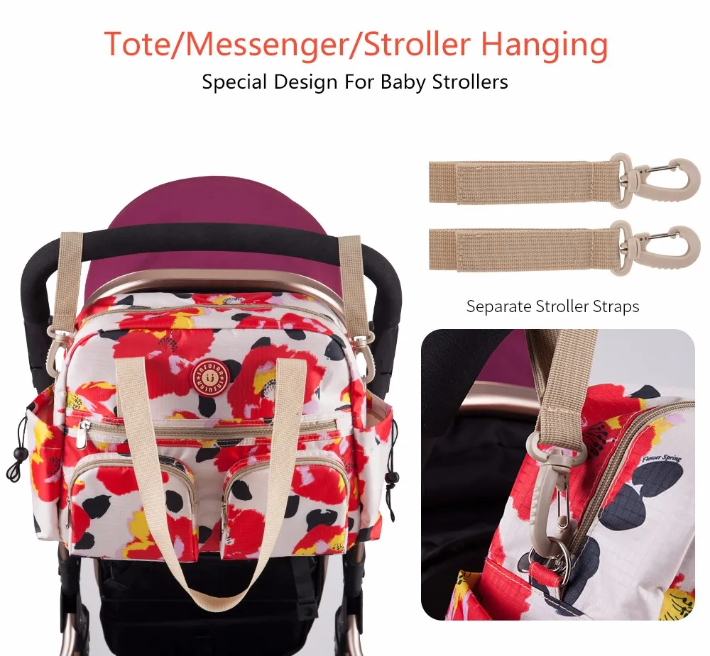 Для детей insular сумка для подгузников и пеленок коляска сумка для мамы, сумка через плечо, модная сумка для молодых мам сумка Водонепроницаемый сумка для детской сменной одежды