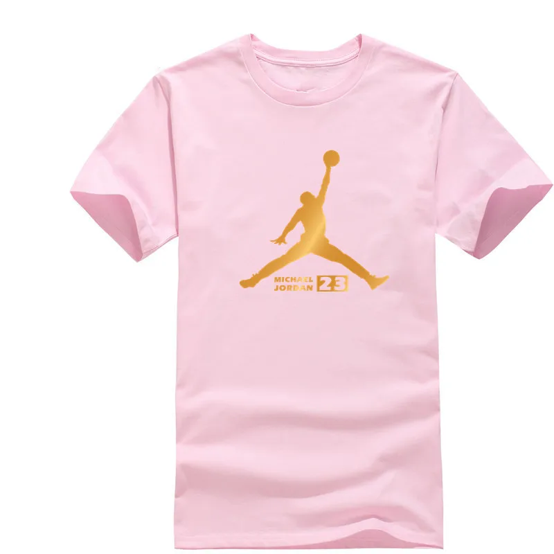 

2019Summer Men's New Business Casual Wild Round Neck T shirt Men Fashion Brand 23 Printing Mens Cotton Short-sleeved T-shirt