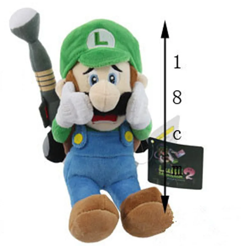 18 см Super Mario Luigi Плюшевые игрушки ужас Супер Марио и Луиджи куклы особняк 2 Супер Марио и Луиджи Плюшевые игрушки