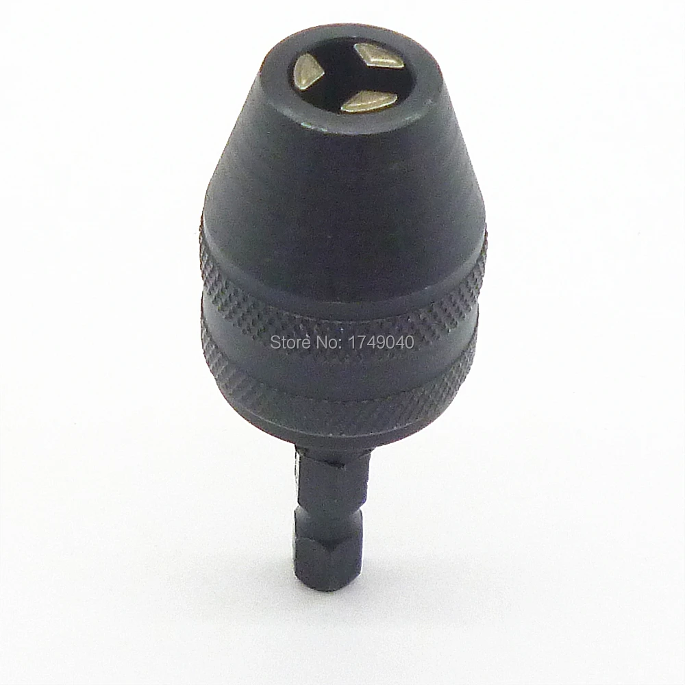 Keyless Drill Bit Chuck Quick Change Adapter Converter 1/4&quot Inch Hex Shank Clamping Range 0.5mm to 8mm Electric Tool | Инструменты