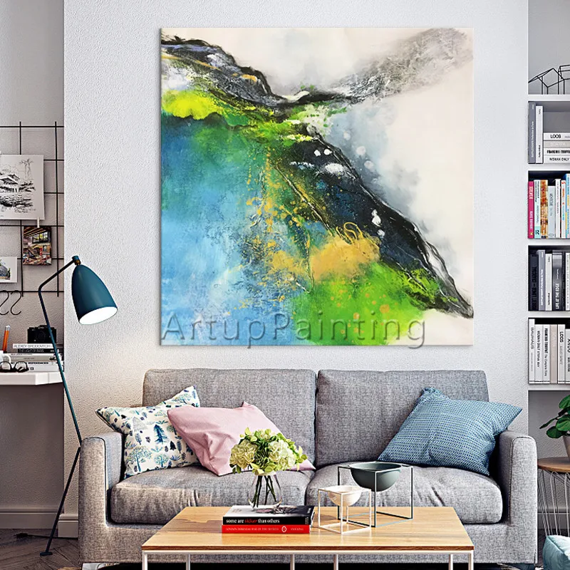 Картина маслом в скандинавском стиле|art on canvas|wall artoil painting |