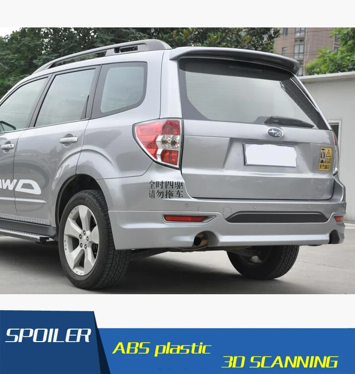 

For Forester Spoiler ABS Material Car Rear Wing Primer Color Rear Spoiler Press the tail For Subaru Forester Spoiler 2009-2012