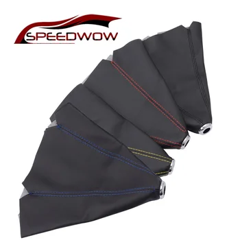 

SPEEDWOW Car Shift Knob Shifter Boot Cover Gear Shift Collars Car Gear Shift Collars Covers For VW Golf Bora Jetta MK4