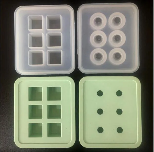 

Green Silicone Mold for jewelry 16mm Cube ball beads 6 compartment Resin Silicone Mould handmade DIY Craft epoxy resin molds