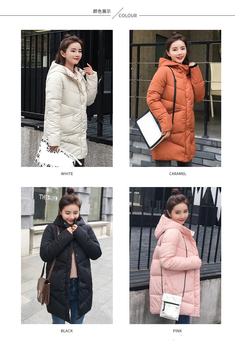 Лидер продаж, Женская парка, зимняя куртка, женские пальто с капюшоном, Женская куртка, толстая подкладка из хлопка