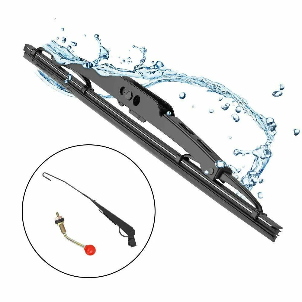 

KEMiMOTO UTV Windshield Wiper Windscreen Wash Manual Hand Operated for Polaris RZR 1000 900S 570 800 for Can Am Commander