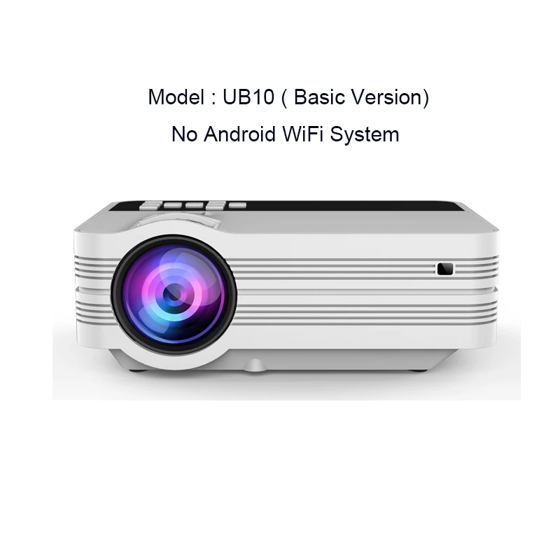 wifi projector Smartldea UB10 Mini Android 6.0 WiFi HD Home Projector Portable Multimedia LED Proyector with USB HD-in VGA SD AV Video Beamer cheap projector Projectors