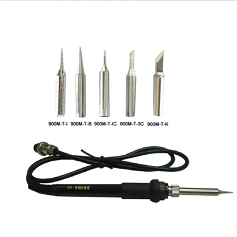 Наконечники для паяльника SAIKE 936 5 шт. ручка 852D + 909D 8858 937 898D 8586D | Инструменты