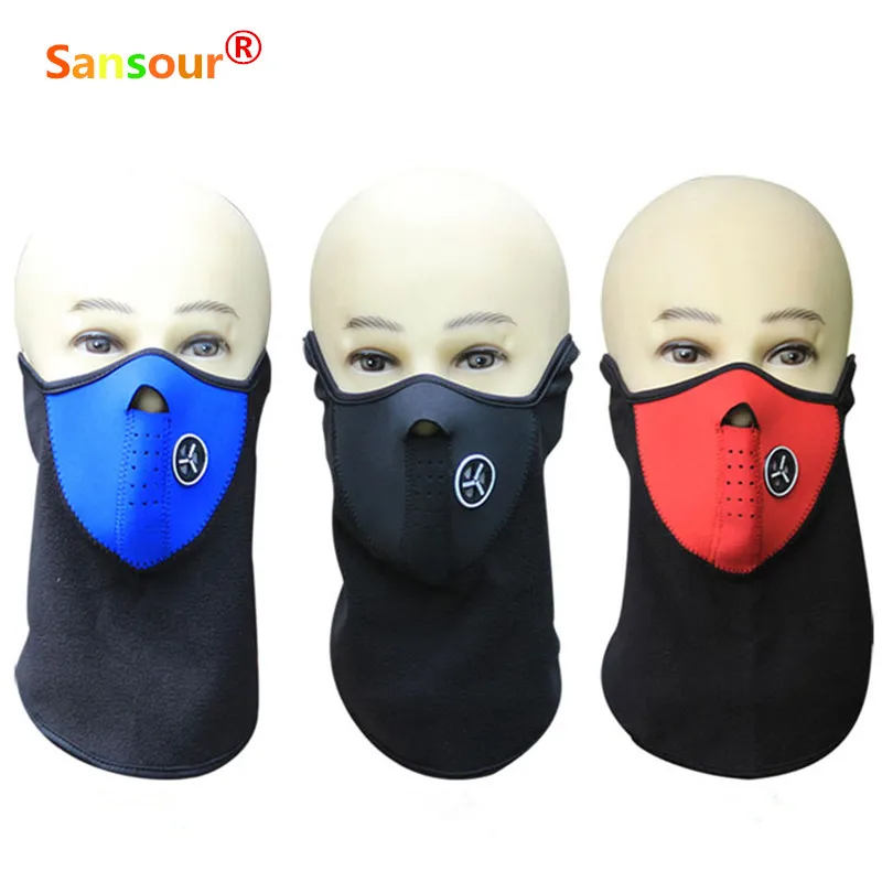 

Sansour Neoprene Full Face BIKE/SKI Mask FaceGuard Motorcycle Mask Snowboard Motorcycle Polyester Scarf Face Neck Warmer Mask