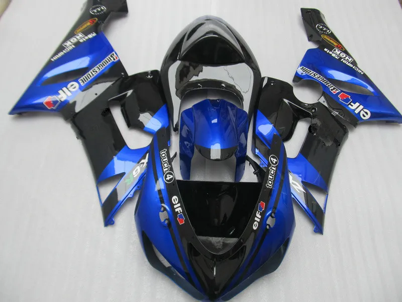 

Custom blue black Fairing kit for KAWASAKI Ninja ZX6R 05 06 ZX6R 636 2005 2006 zx 6r ABS Motorcycle Fairings set +7 gifts SX26