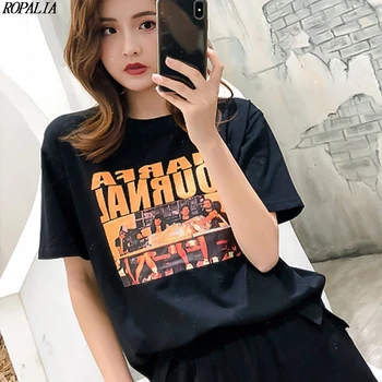 

2 Pieces Set Women Casual O-Neck Letter Pattern Top And Ankle-Length Pants Set Pullover Streetwear