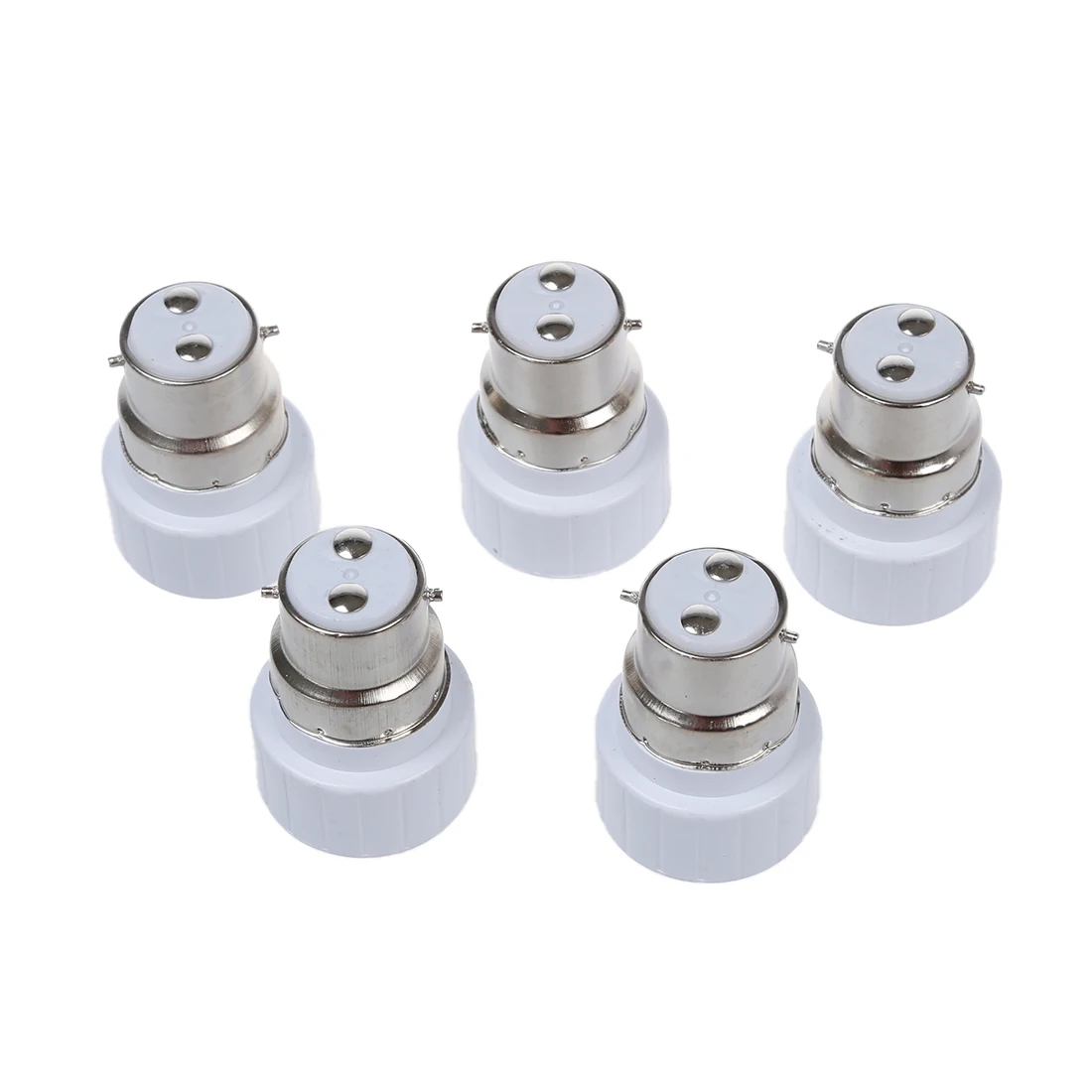 B22 to GU10 Lamp Light Bulb Base Socket Converter Adaptor 5 packin