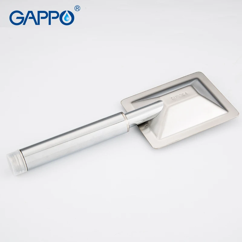 GAPPO Bath Shower Sprayer Hand Hold Stainless Steel Shower Head SPA Pressurize Rainfall Bathroom Water Flow Shower Head