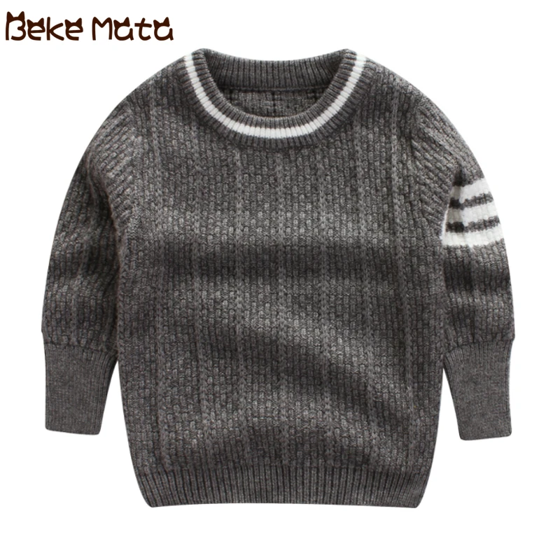

BEKE MATA Children Sweaters For Boys Winter 2018 Knitted Pullover Toldder Boy Sweater Cotton Baby Sweaters Long Sleeve 2-7Y