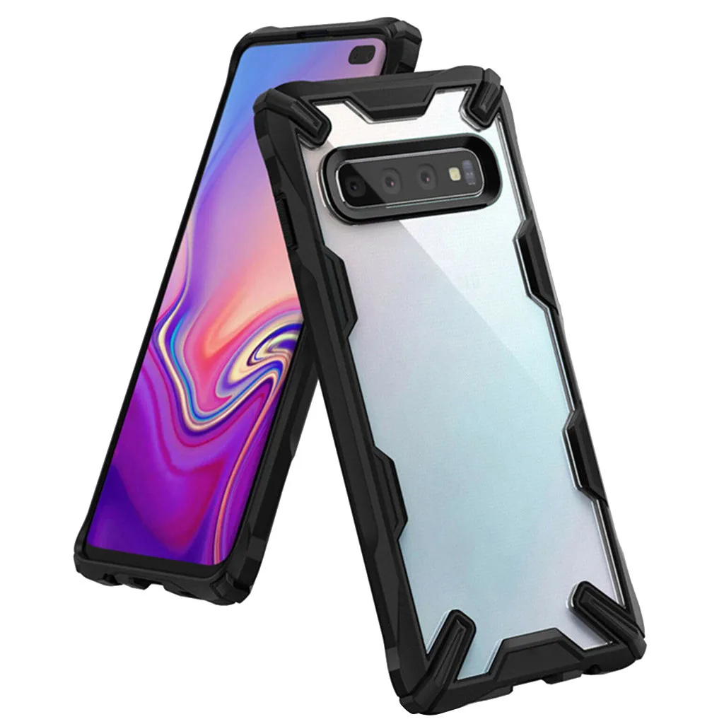 Чехол для телефона samsung Galaxy S10 S10 Plus Чехол Броня бампер чехол для телефона - Цвет: S10 Plus  Black