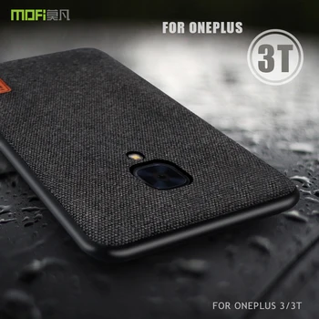 

For Oneplus 3T Case MOFi 1+3T Case Oneplus 3 Case One Plus 3/3T Full Back Cover Soft Silicone Edge Case OP3T Fabric Frosted Case