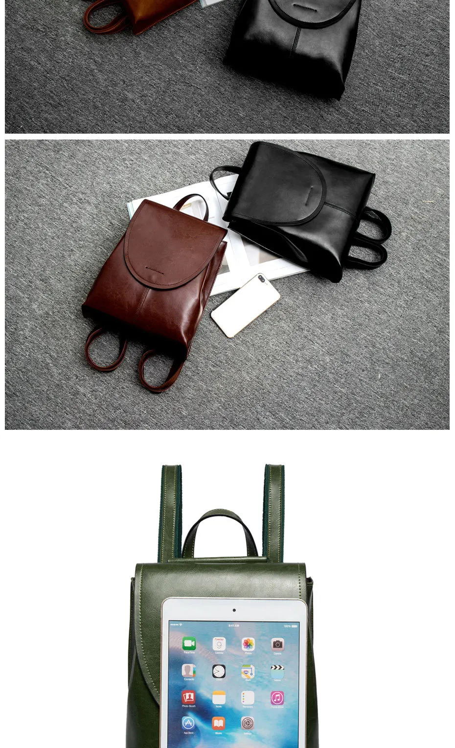 Женский рюкзак, рюкзак из натуральной кожи, школьная сумка для девочек-подростков, винтажный рюкзак, большой рюкзак для путешествий, женская сумка через плечо