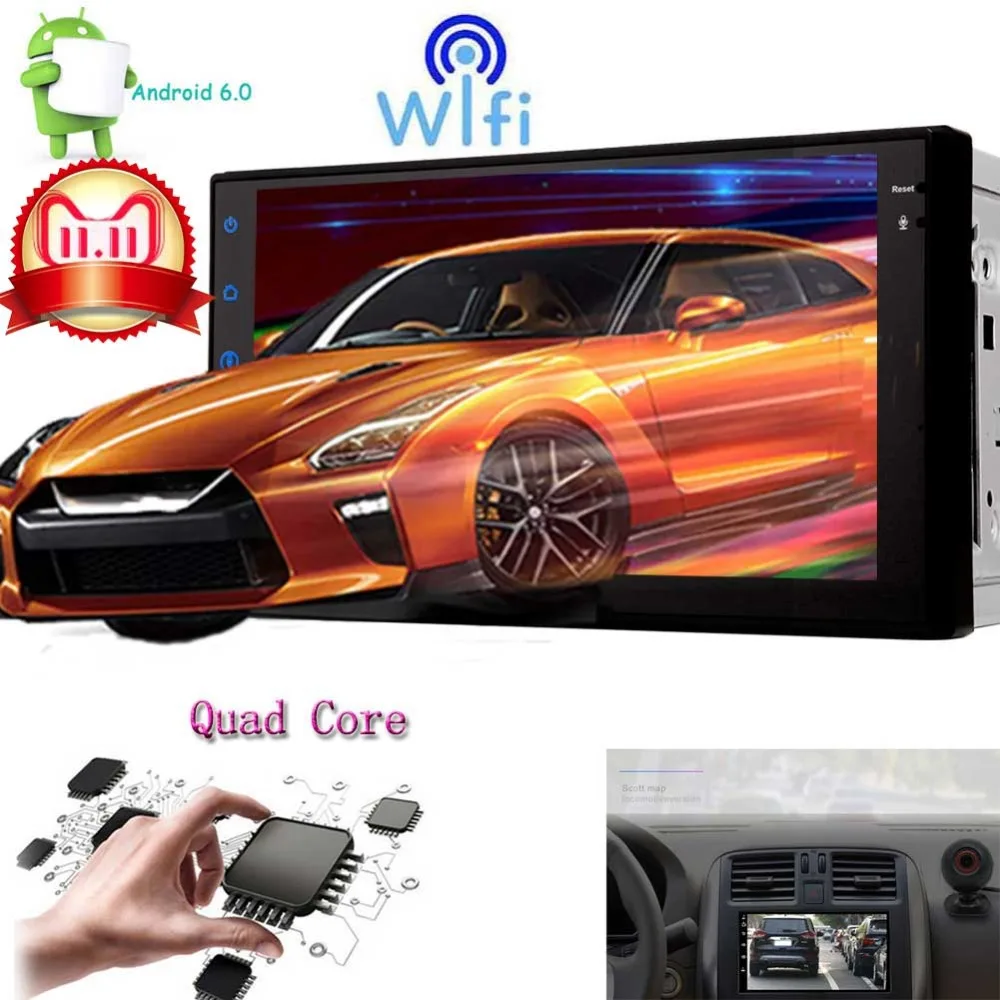 

Video Car MP5 Player with Bluetooth WIFI Phone Link GPS Navigation Eincar Android Car Stereo WIFI Double 2Din with GPS Navigator
