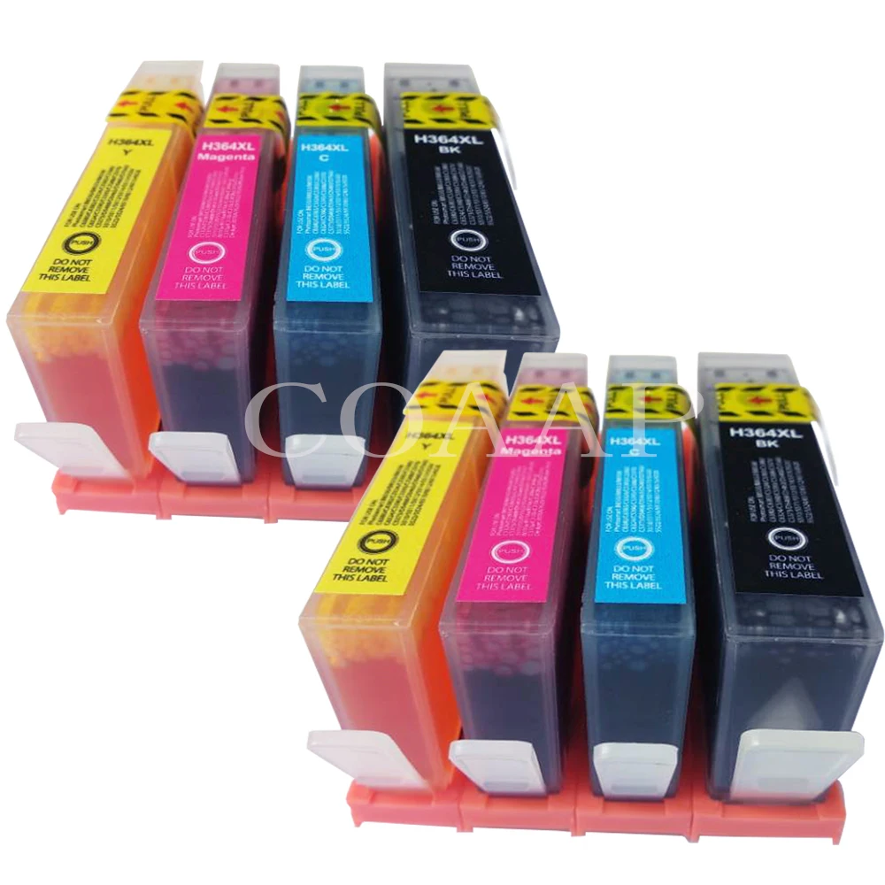 

8x Compatible 364xl ink cartridge for hp 364 XL Photosmart B110 B109 C309 C410 C510 5510 5520 7510 Officejet 4610 4620 4622