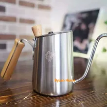 Супер вареная Птица Дизайн капельного молока кувшин кофе кувшин 304 нержавеющая сталь чашка молока DIY Инструменты для эспрессо кофейник деревянная ручка