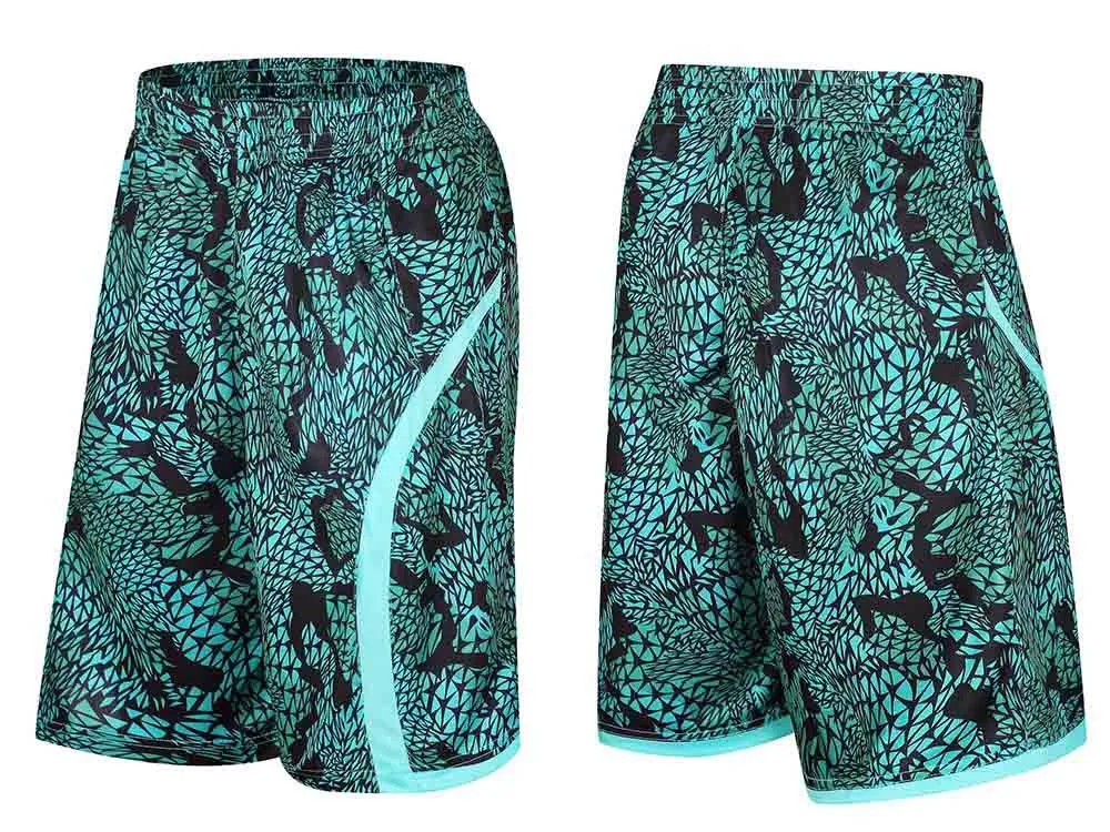 Adsmoney новые мужские камуфляжные баскетбольные шорты с принтом свободные двойные наклонные карманные спортивные фитнес шорты для бега - Цвет: Green