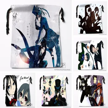 

Custom Black Butler Drawstring Bags Travel Storage Mini Pouch Swim Hiking Toy Bag Size 18x22cm#0412-03-47