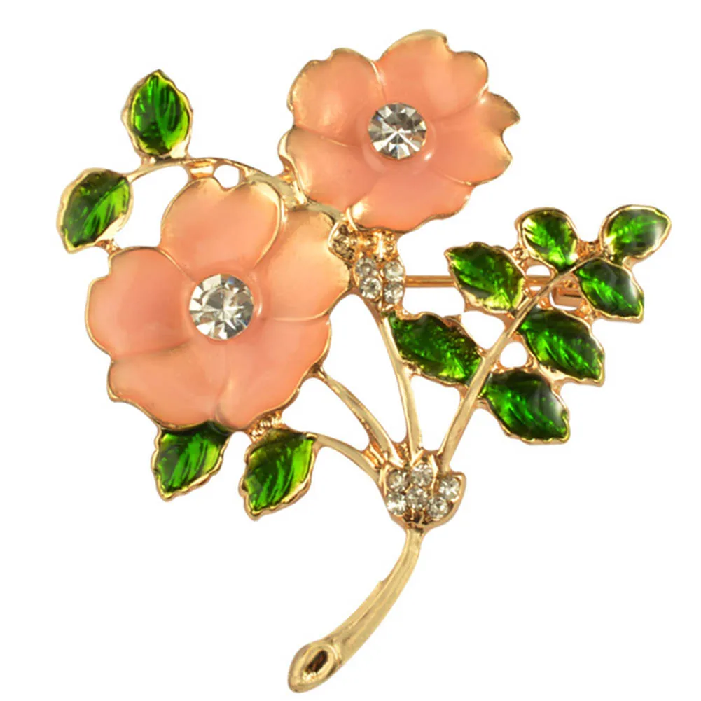 Luxury Brooch Imitation Plum Flower Brooches For Lady Personality Pin