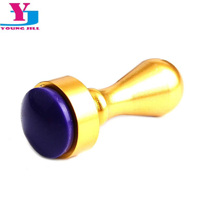 

High Quality DIY Nail Art Stamping Stamper Scraper Image Plate Manicure Print Tool New Gold Design Round Head Nail Polish Tools