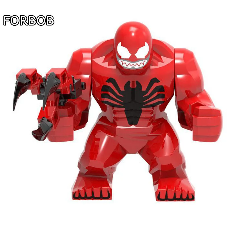 2019 New Compatible Legoing Red Venom Carnage Minifigs Figurines Building Blocks Brick Carnage Figuras Assemble Oyuncak for Boys