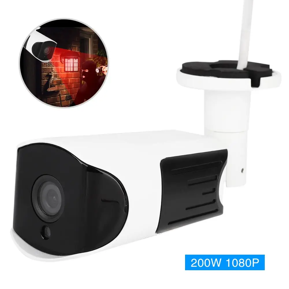 Горячая 2MP 1080 P HD IP Камера IP66 Водонепроницаемый полноцветная ИК Ночное видение на открытом воздухе Камера домашней безопасности 24-часовой мониторинг Cam Новинка