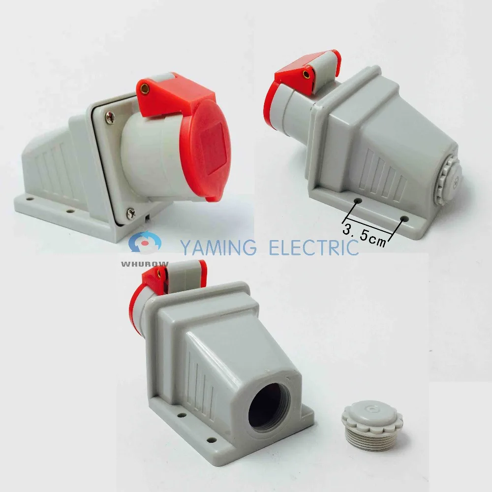 3 pin штепсельная вилка и розетка 16Amp Американская классификация проводов 2р +