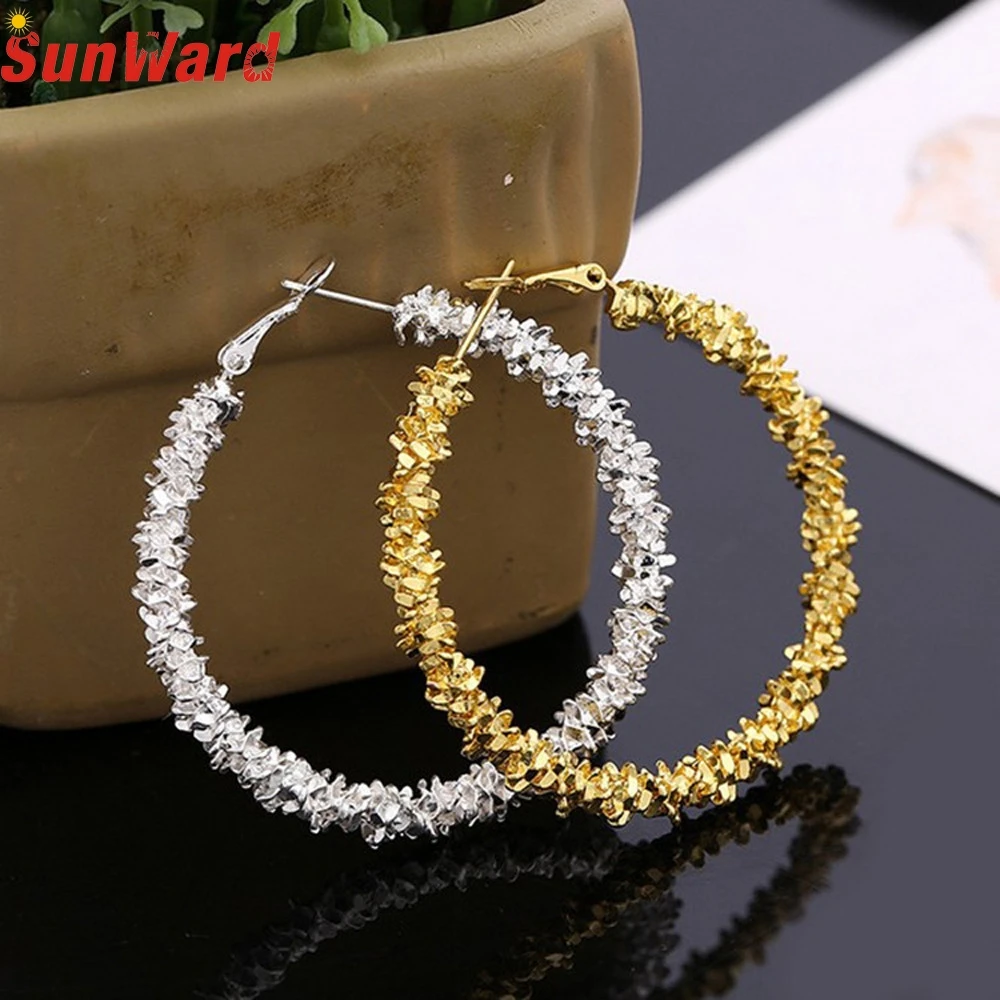 

2018 Hot Sale Fashion Irregular Geometric Circle Earrings Jewelry Creative Wreath Earrings For Women Drop Shipping F27