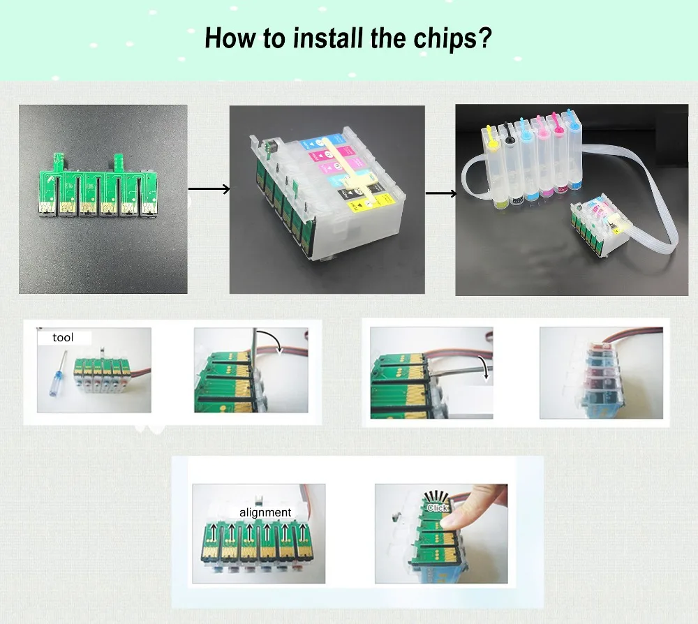 A how toinstall the chips