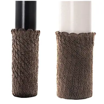 

HOT GCZW-Brown Chair Socks with Non Slip Stripes Inside Furniture Protectors Snug Fitting Chair Leg Floor Protectors Anti Skid