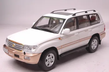 

1:18 Diecast Model for Toyota Land Cruiser LC100 2009 White SUV Rare Alloy Toy Car Miniature Collection Gift