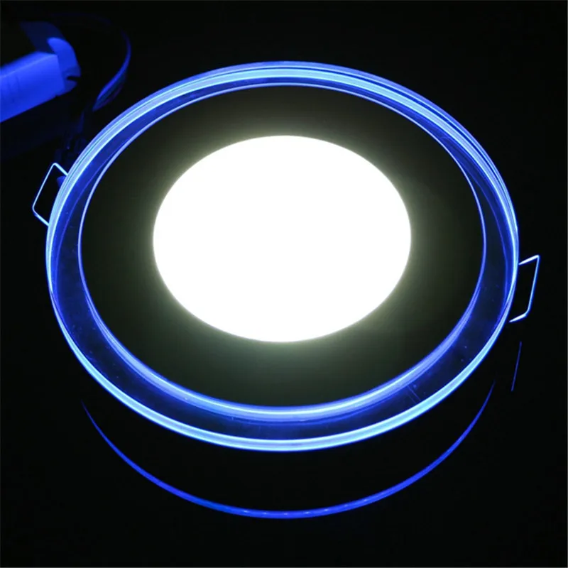 smart led downlights 1pc Double Color LED Downlight 10W 15W 20W Recessed LED Indoor Lighting Ceiling Panel Light Round Shape 110V 220V + Driver dimmable led downlights