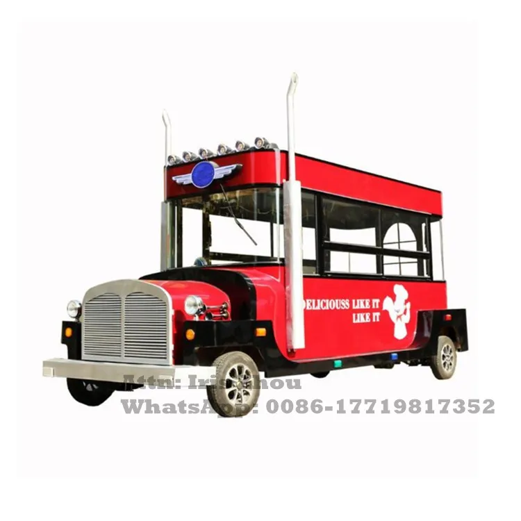 

5m length China crepe concession carts crepe cart electric food cart