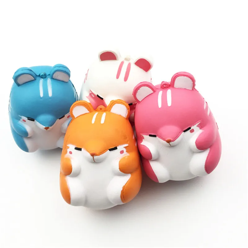 الساخن ملون الهامستر لعبة الهاتف المحمول الأشرطة squishies ارتفاع بطيء مكافحة الإجهاد حزام لطيف الاكسسوارات قلادة الاطفال هدية 10 سنتيمتر