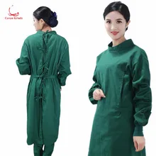 Чистый хлопок операционная комната доктор мыть одежду с длинным рукавом для мужчин кисть для рук изоляция одежды обратный туалетный