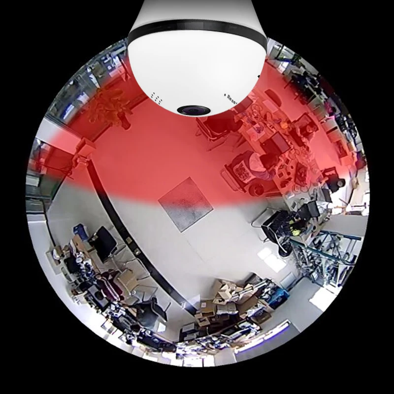 Wifi подсветка дверного звонка лампочка ip видеокамера CCTV 360 градусов панорамная