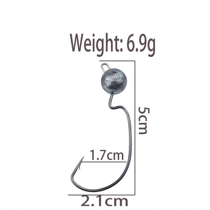 WDAIREN 5 шт./лот Новинка Высокое качество 1 г/3 г/5 г/5,5 г/10 г свинцовая головка крючок джиг оснатка приманки рыболовные крючки для мягкой приманки рыболовные снасти - Цвет: 7.5g