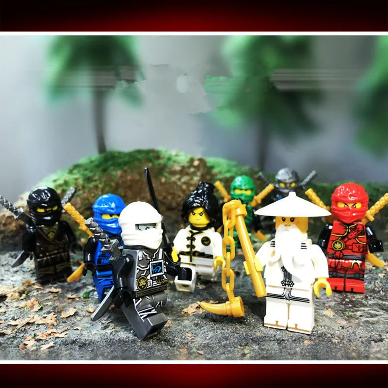 Compatible Legoings Ninjago Figures LIoyd Zane KAI JAY COLE ZANE Master Wu NYA Set 2019 New Ninjago Legings Minifigs toys set Compatible Legoings Ninjago Figures LIoyd Zane KAI JAY COLE ZANE Master Wu NYA Set 2019 New Ninjago Legings Minifigs toys set