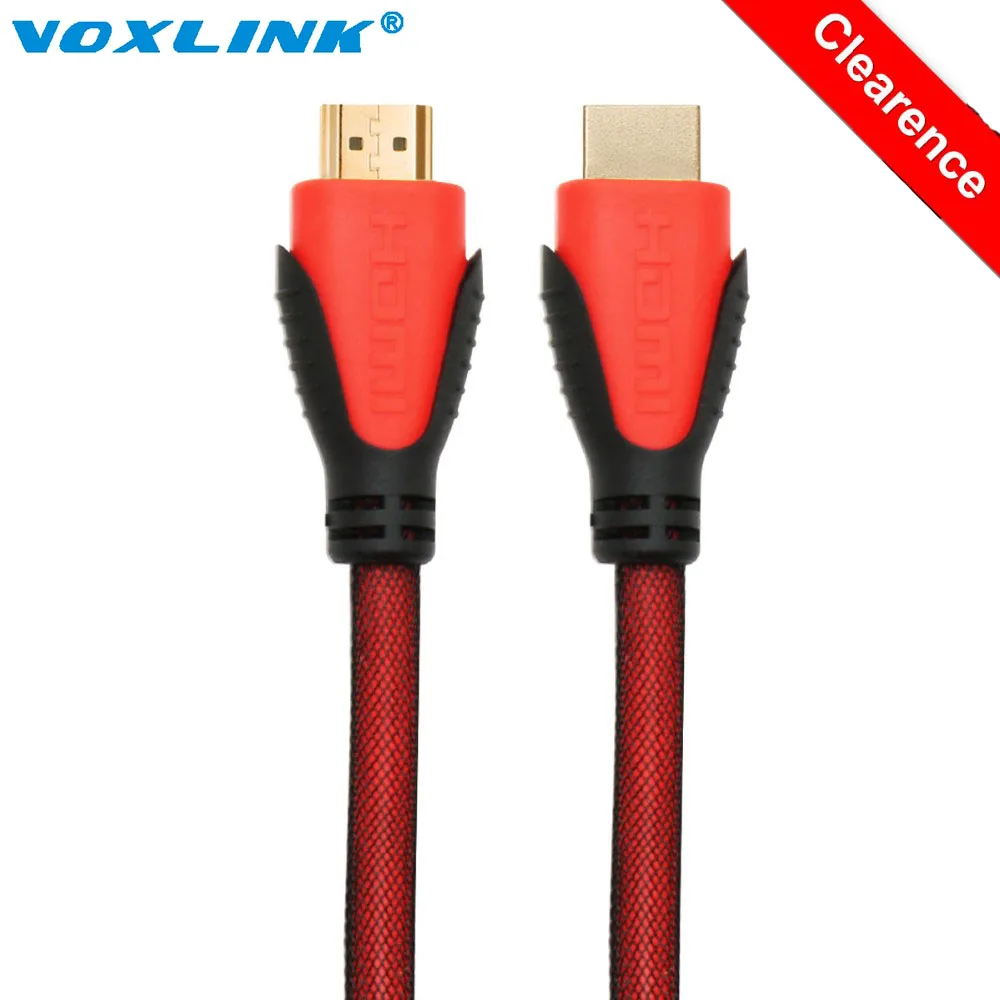VOXLINK 1.8m V1.3 HDMI Cable Male to Male 1080P Gold Plated Nylon Mesh